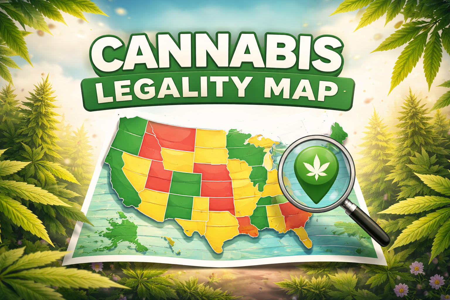 Cannabis legality map hero banner